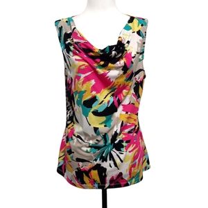 💥3/$25💥TAHARI | medium colorful print sleeveless top